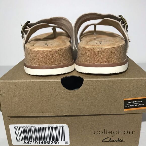 Clarks Collection Brynn Madi Buckle Toe-Post Sandals - Picture 7 of 8